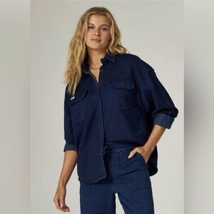 Women’s Lee Stretch Button Frontier Classic Fashionable Workwear Size Large